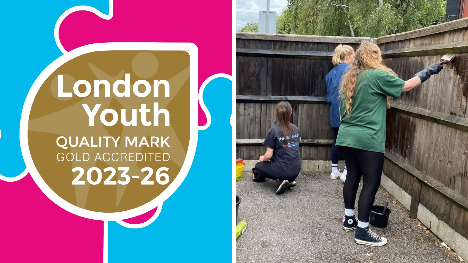 We are London Youth Gold and KFH Volunteers painting day