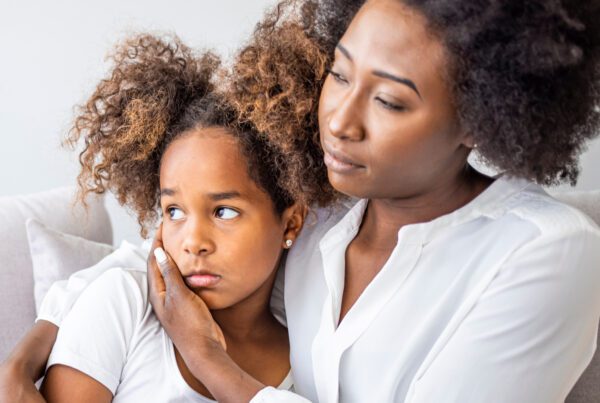 Mum and daughter having a good communication and family relationship